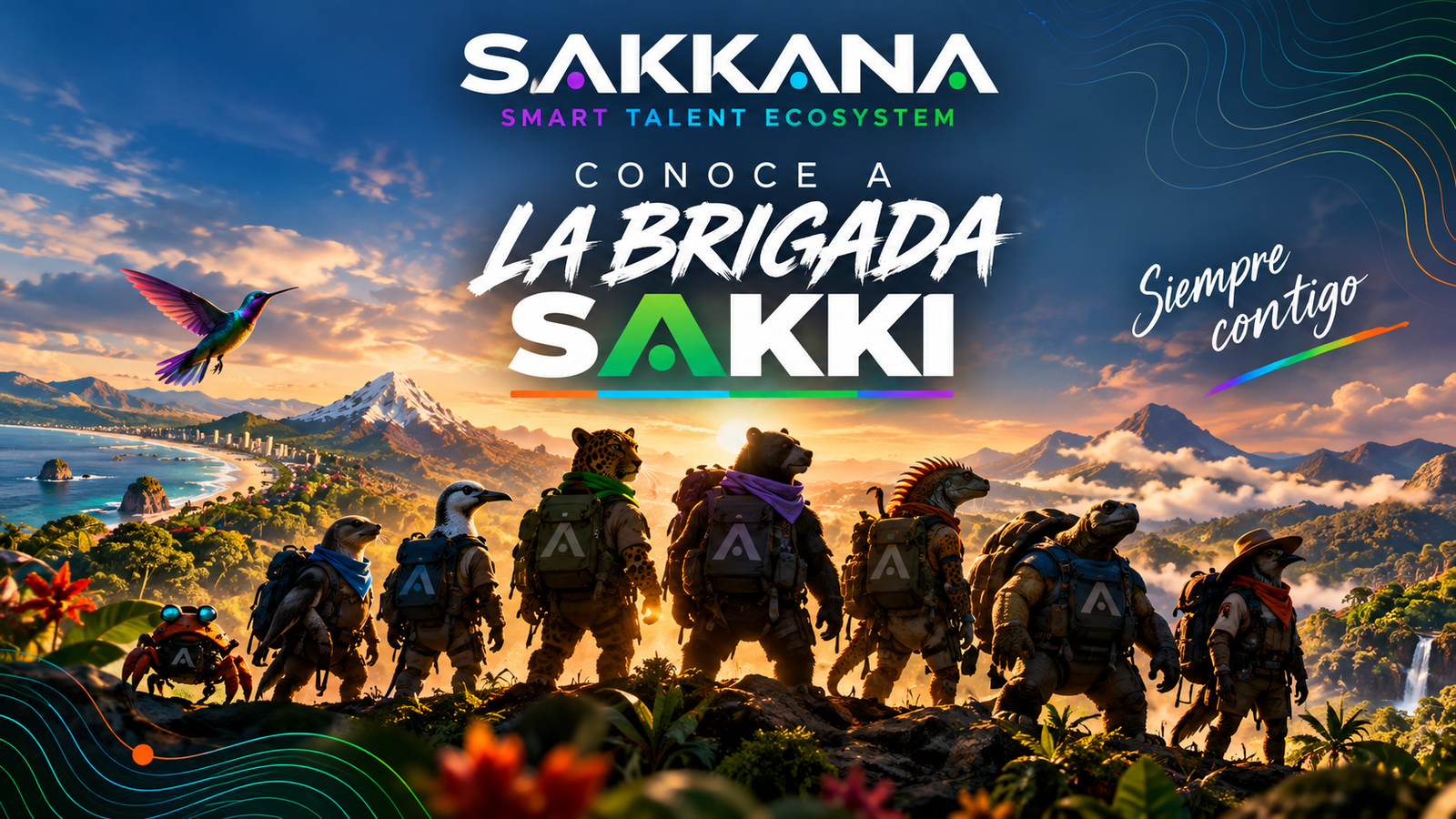 Brigada de talento SAKKI de SAKKANA: personajes de los cuatro mundos del Ecuador